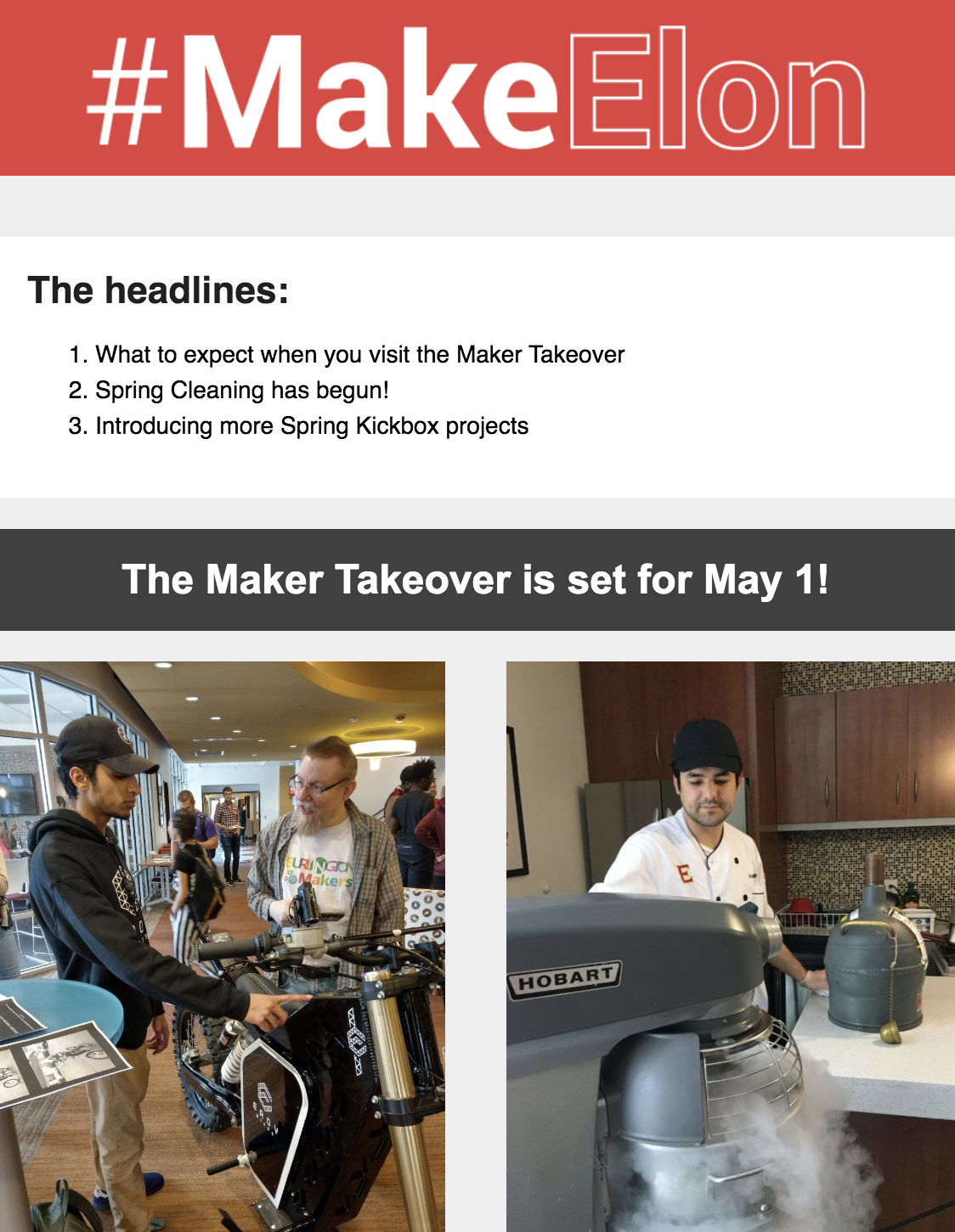 maker newsletter